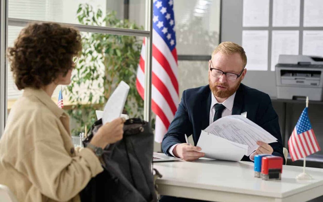 K1 visa interview at US embassy for fiance visa couple